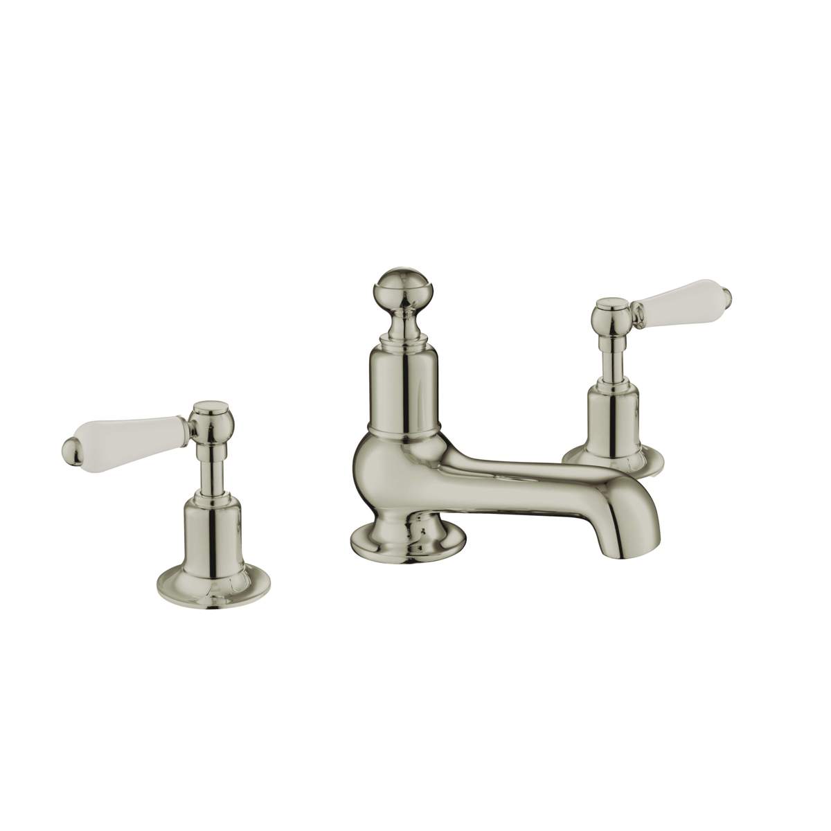 JTP Grosvenor Nickel Lever 3 Hole Basin Mixer (85193NK)