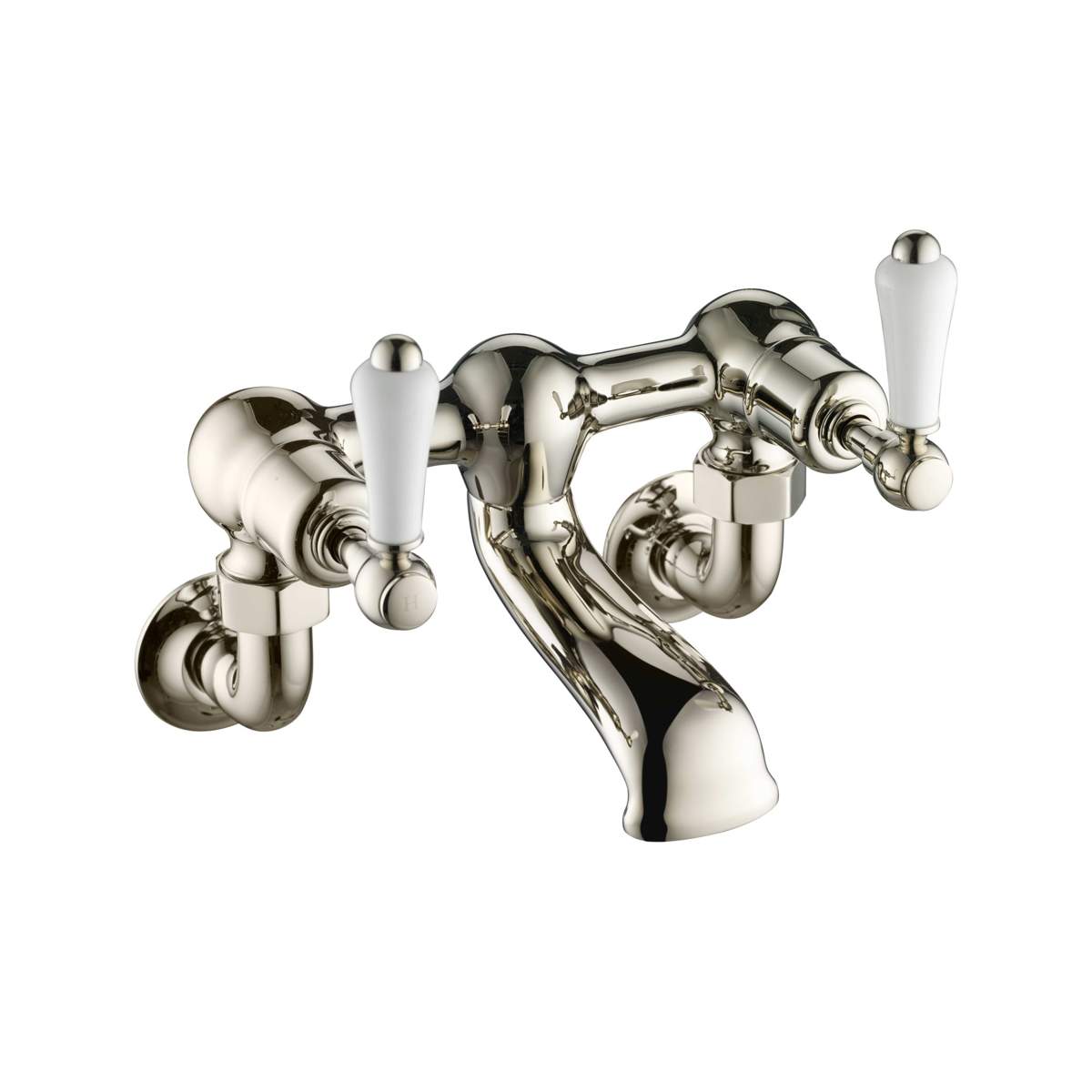 JTP Grosvenor Lever Nickel Wall Mounted Bath Filler (85223WMNK)