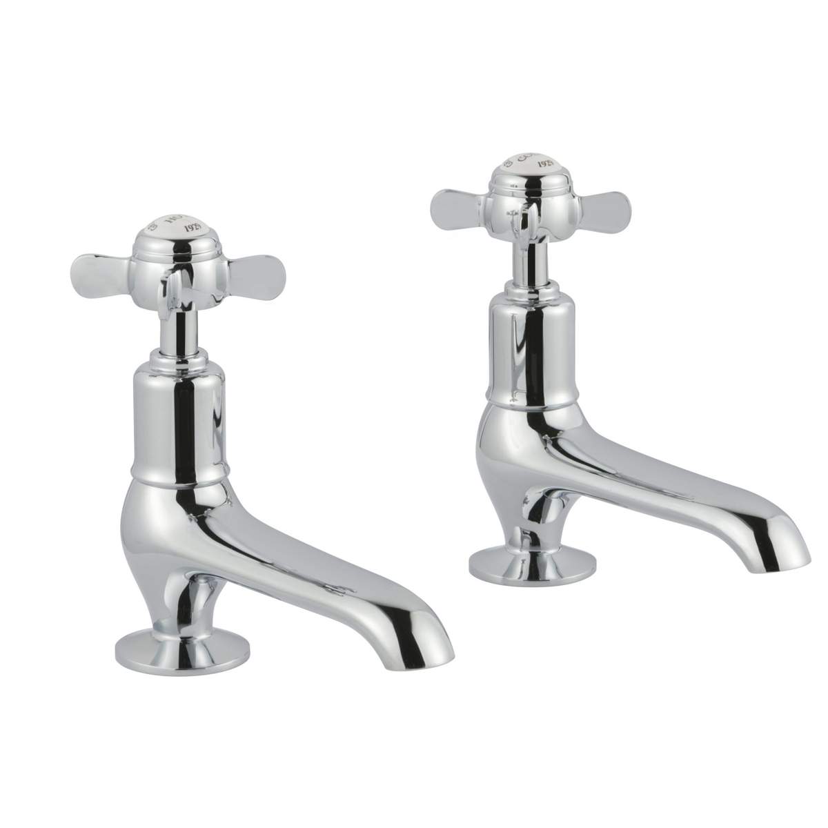 JTP Grosvenor Pinch Chrome Long Nose Basin Taps (98011)