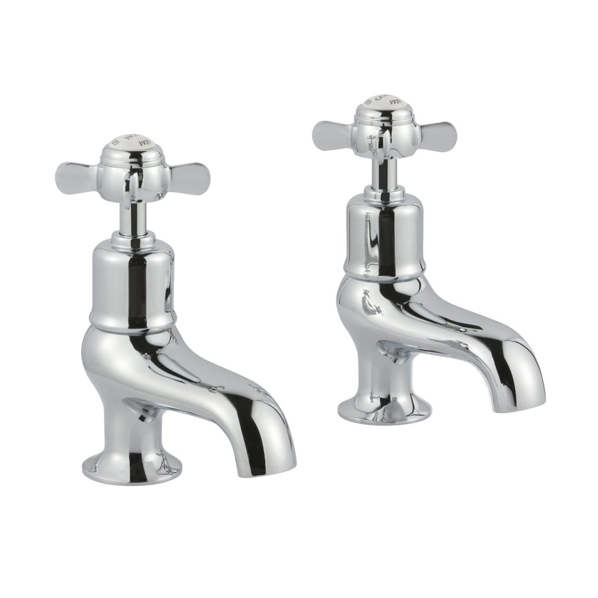 JTP Grosvenor Pinch Chrome Bath Taps (98015)