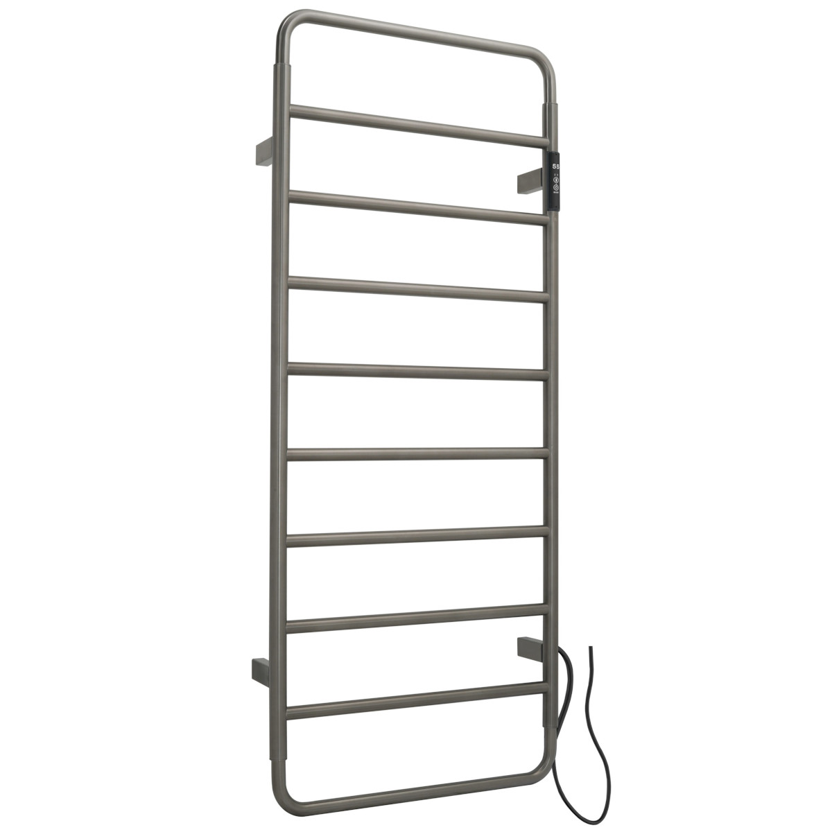 JTP Aero Brushed Black Electric Towel Radiator (AE1130EBBL)