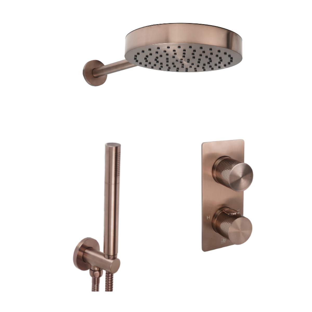 JTP Evo Brushed Bronze 2 Outlet Shower Combination (COM 092)