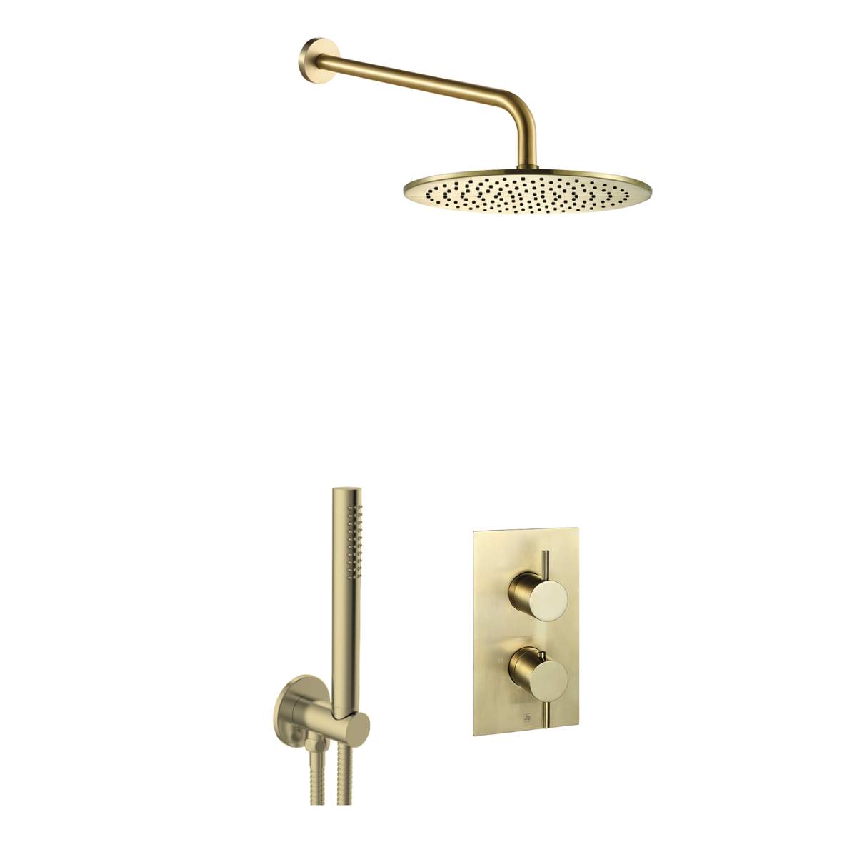JTP Vos Brushed Brass 2 Outlet Shower Combination (COM076)