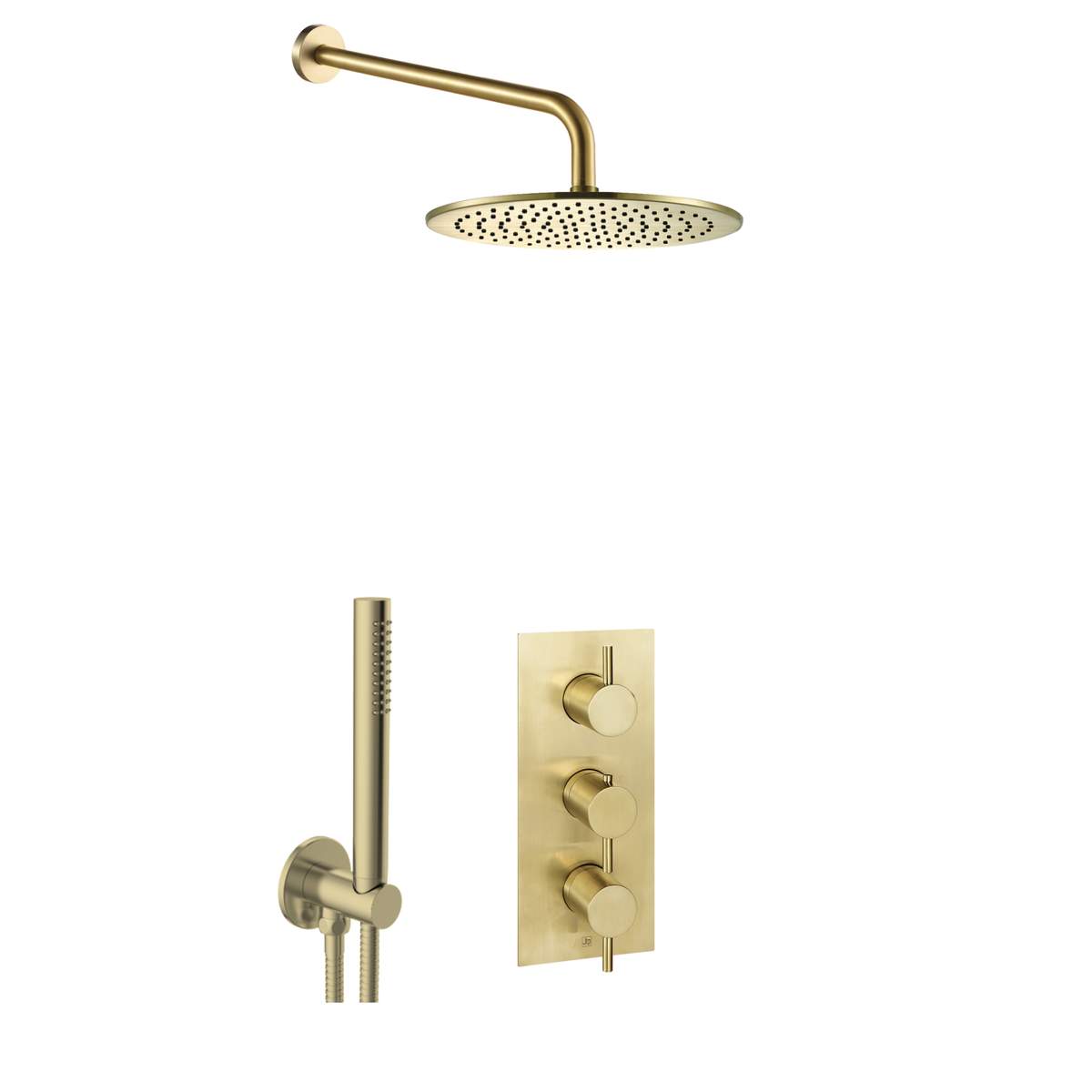 JTP Vos Brushed Brass 2 Outlet Shower Combination (COM077)