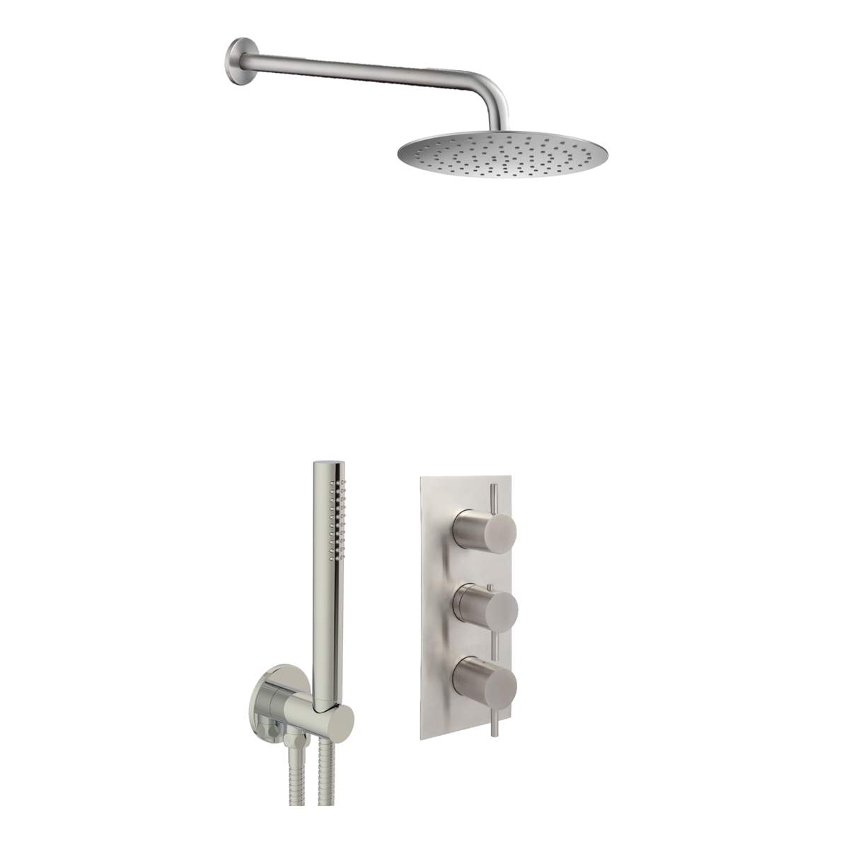JTP Inox Concealed Stainless Steel Shower Combination 2 Outlet - COM081