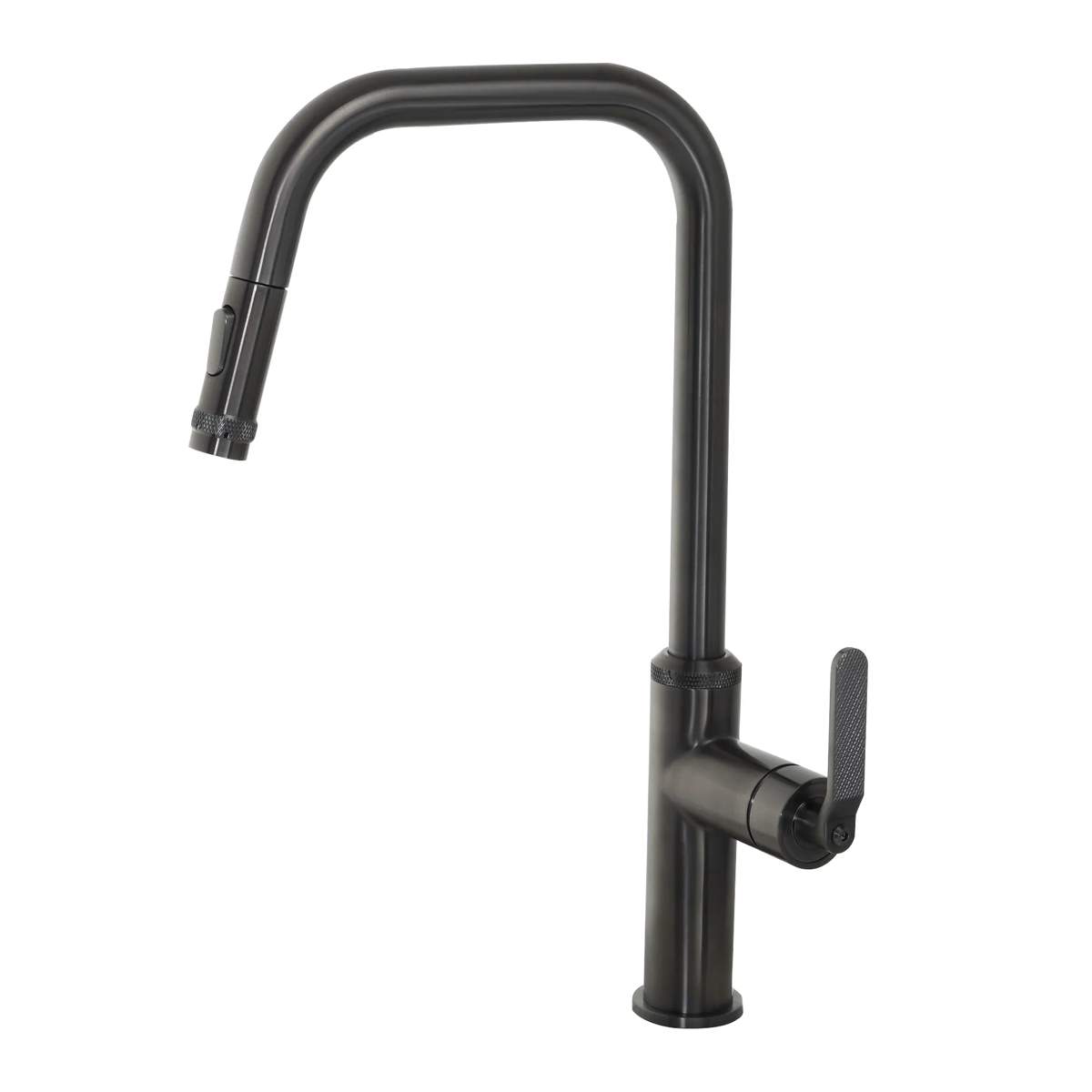 JTP Decor Brushed Black Single Lever Pull-Out Sink Mixer (DEC127BBL)