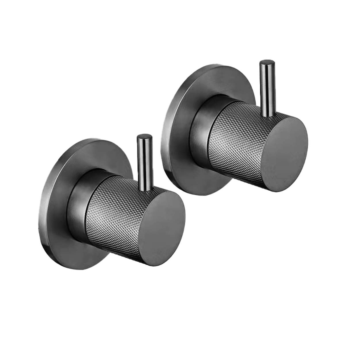 JTP Vos Brushed Black Wall Valves (DH27089BBL)