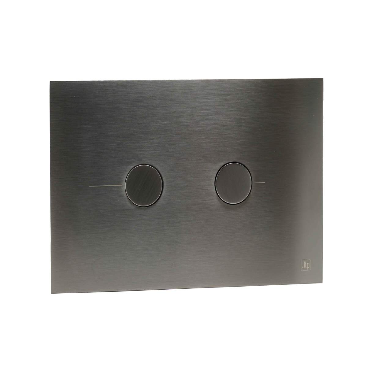 JTP Vos Brushed Black Metal Pneumatic Flush Plate with WC Frame (FPBBL)