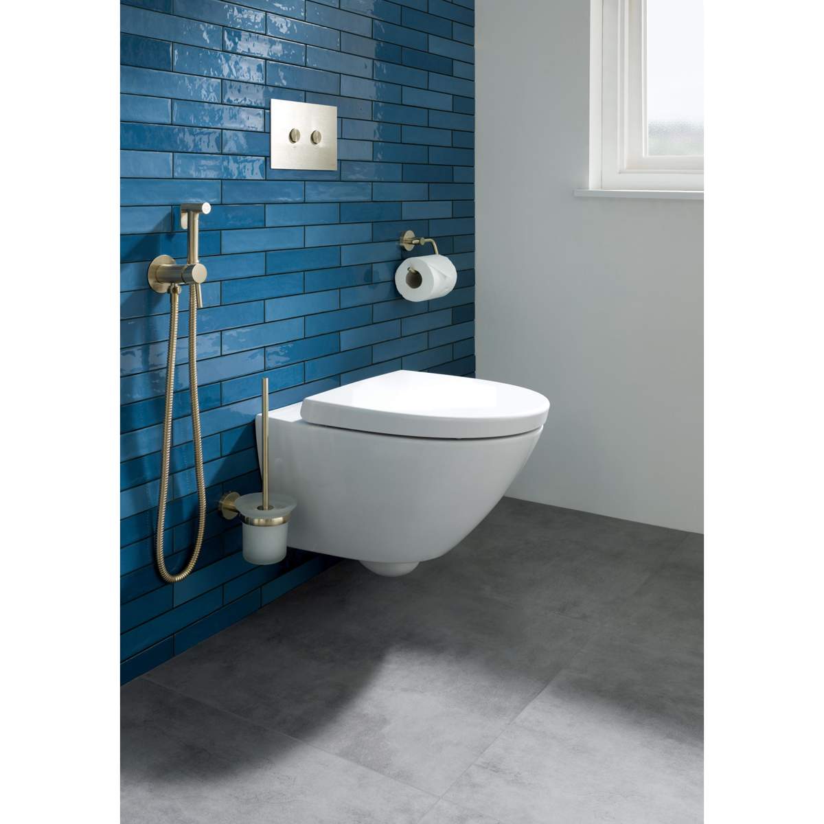 JTP Evo Brushed Bronze Metal Pneumatic Flush Plate (FPBRZ)
