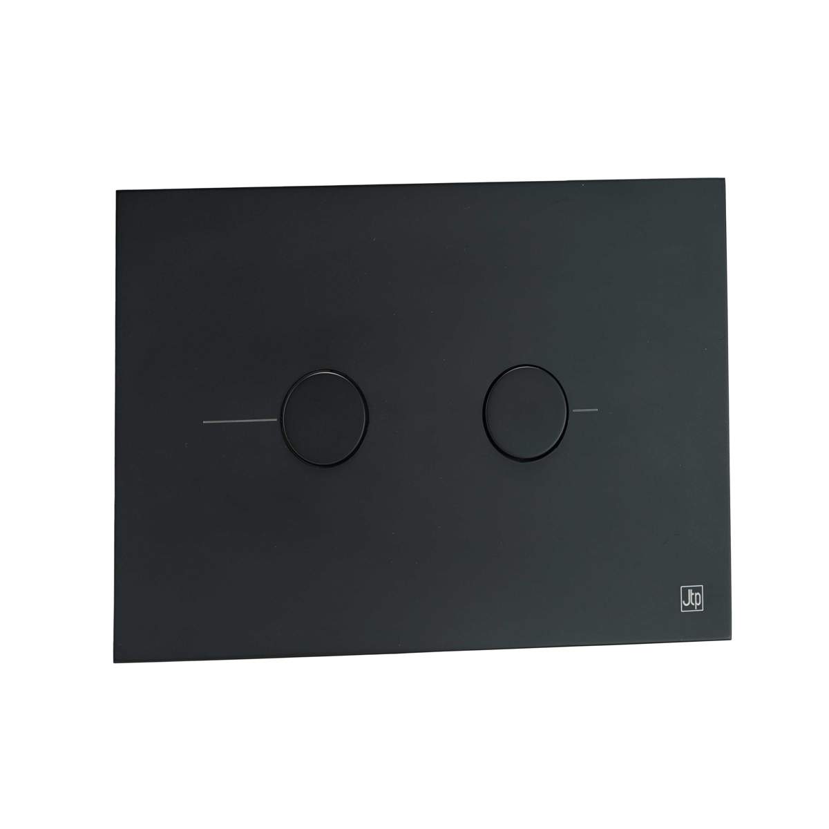 JTP Vos Matt Black Metal Pneumatic Flush Plate with WC Frame (FPMB)