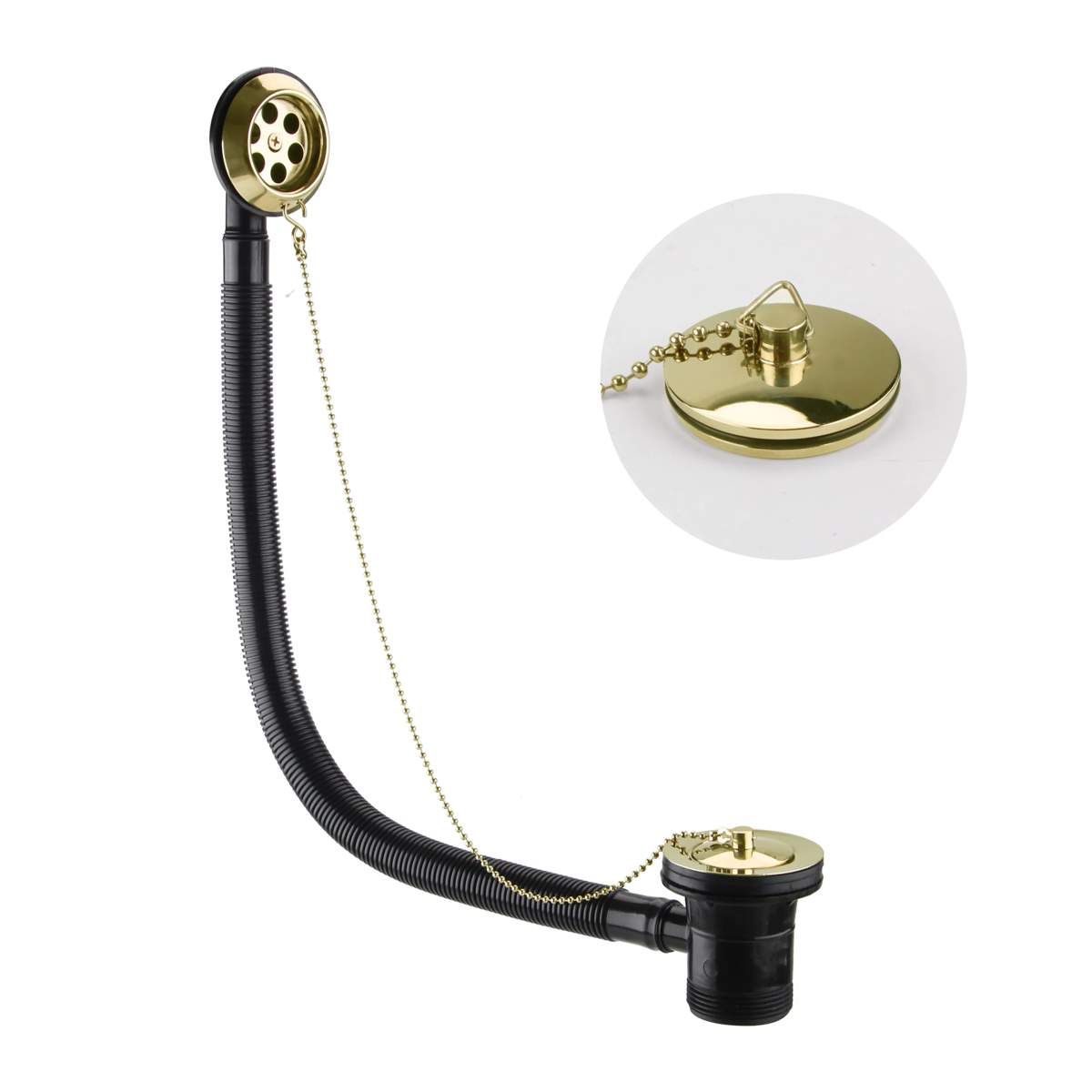 JTP Grosvenor Cross Antique Brass Edition Bath Waste (G809)