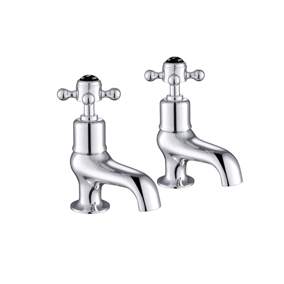 JTP Grosvenor Cross Black Edition Bath Taps (GB76015)