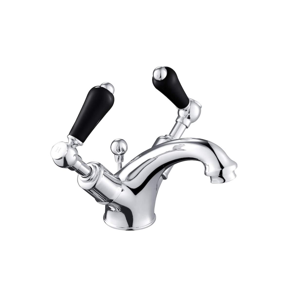 JTP Grosvenor Lever Black Edition Basin Mixer with Pop-Up Waste (GB85169)