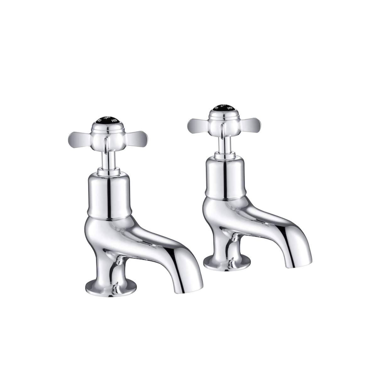 JTP Grosvenor Pinch Black Edition Bath Taps (GB98015)