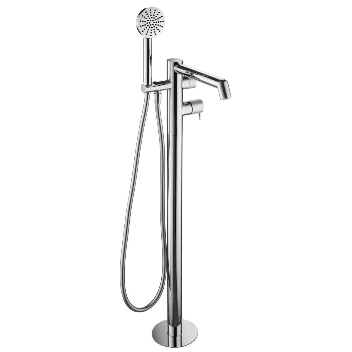 JTP Evo Chrome Floor Standing Bath Shower Mixer with Lever and Kit (LH64534CH)