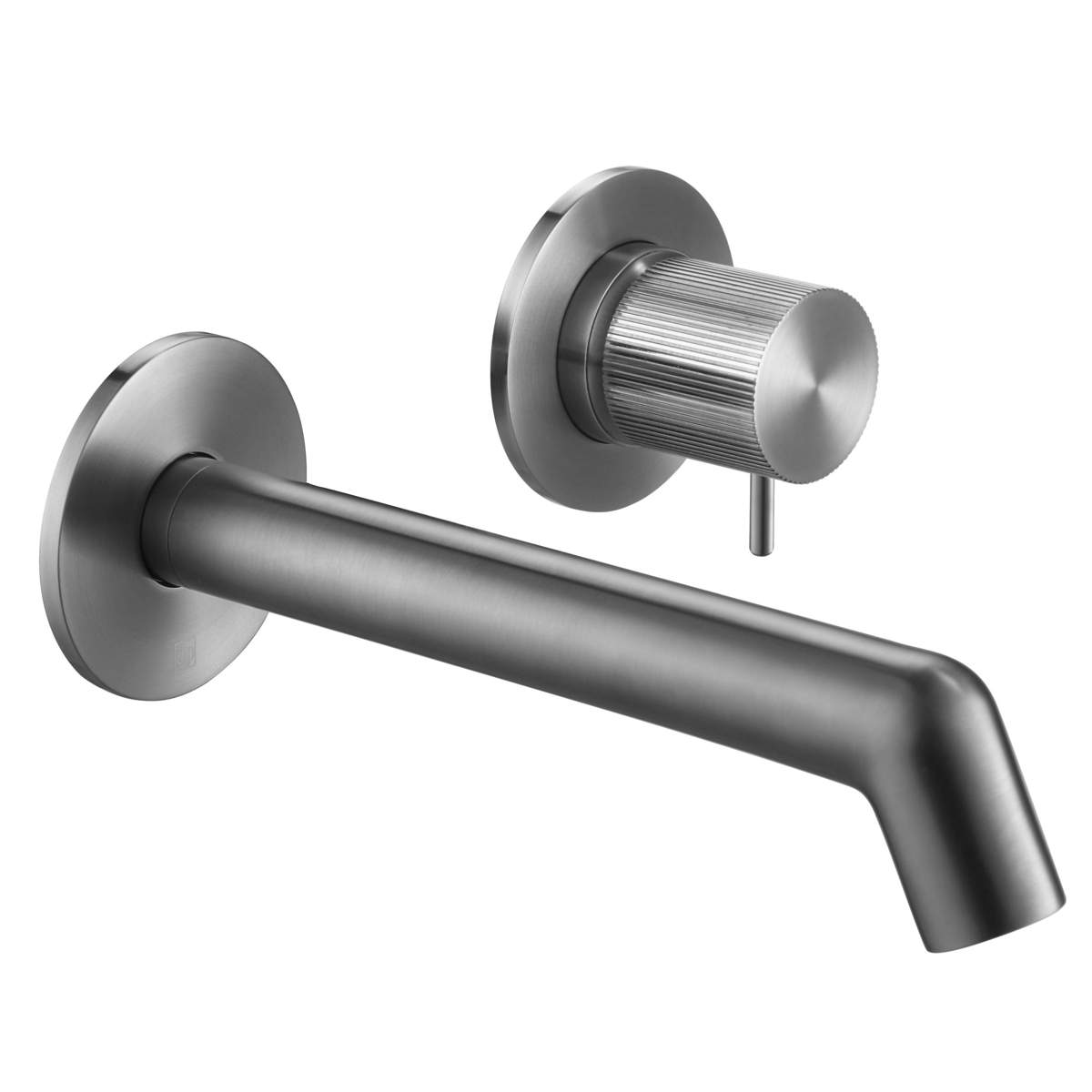JTP Evo Brushed Black Wall Mounted Basin Mixer with Lever (LH67273BBLMP)