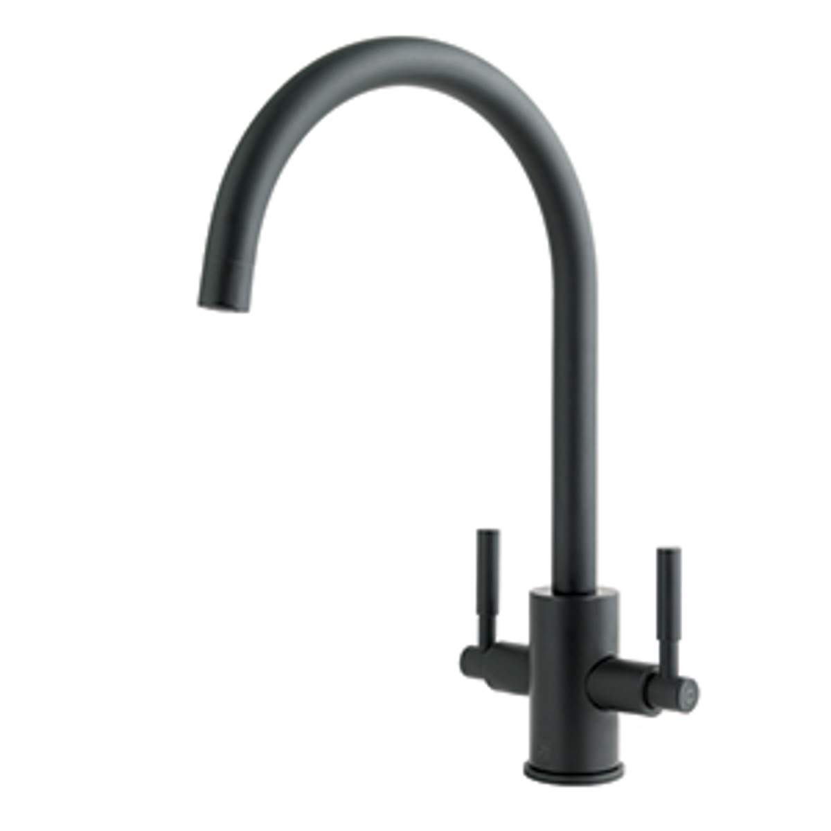 JTP Newbury Matt Black Sink Mixer (MBN182)