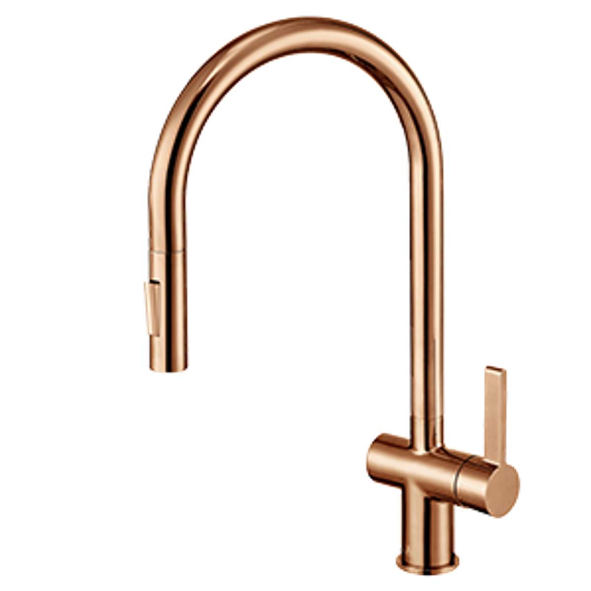 JTP Vos Rose Gold Single Lever Sink Mixer with Pull Out