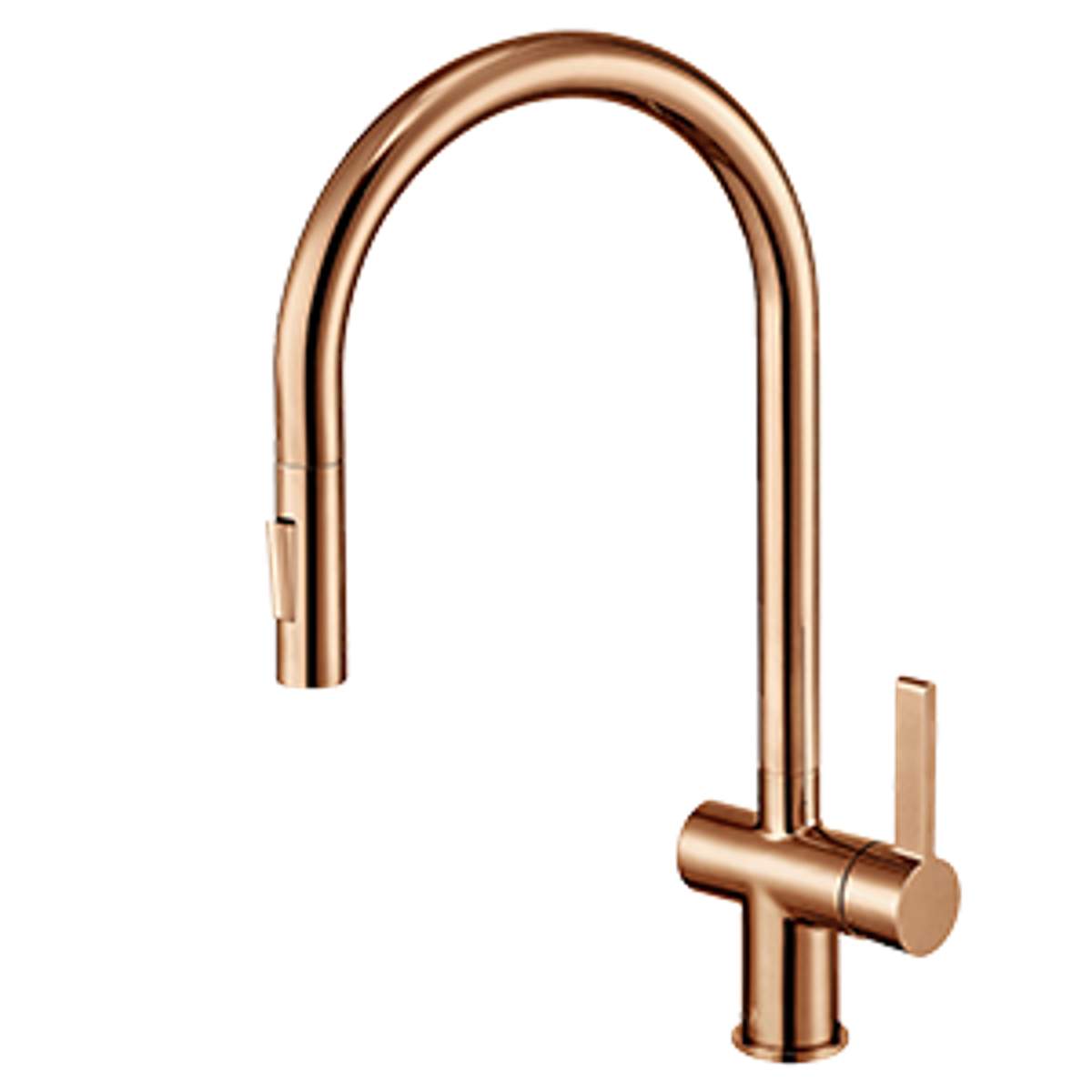 JTP Vos Rose Gold Single Lever Sink Mixer with Pull-Out (RG127)