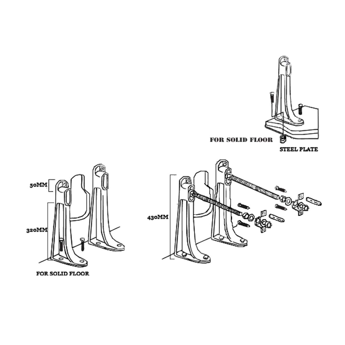 JTP Support Brackets (SUPPORT SET / 1526NBCP)