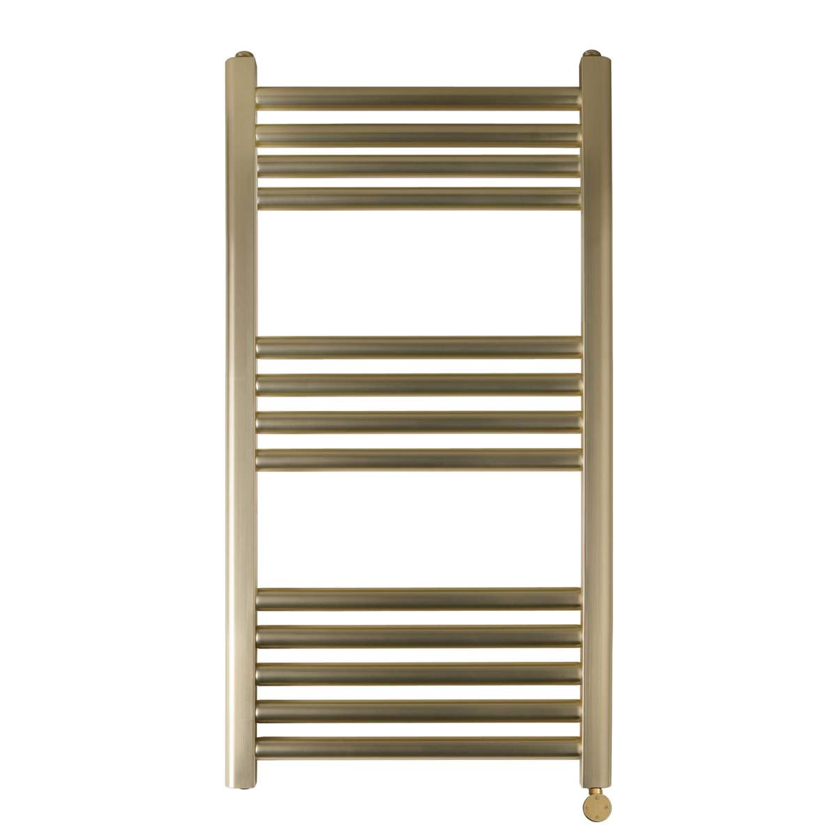 JTP Vos Electric Towel Radiator Brushed Brass 800 x 400 (VOSELT84BBR)