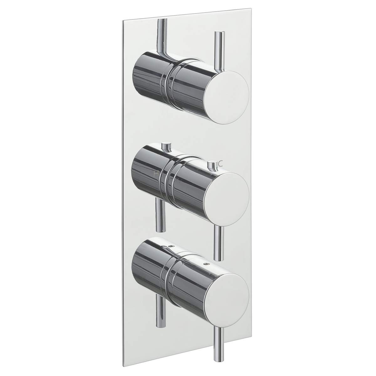 JTP Florence Thermostatic Concealed 3 Outlet Vertical Shower Valve (15691A)