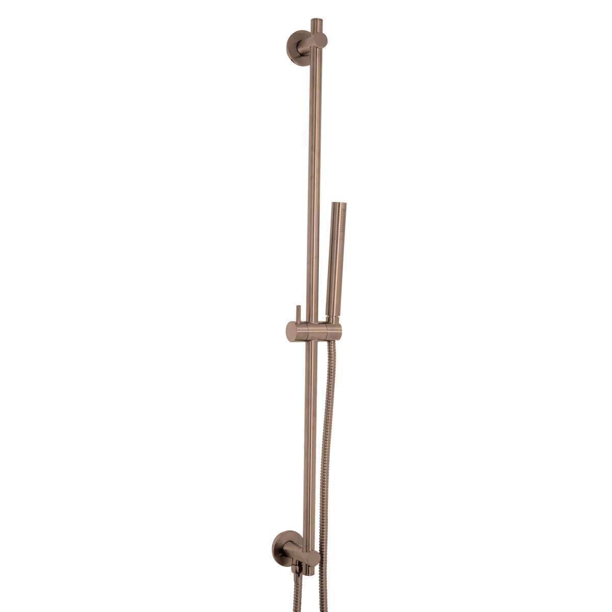 JTP Vos Brushed Bronze Slide Rail with Single Function Hand Shower and Hose (211218BRZ)