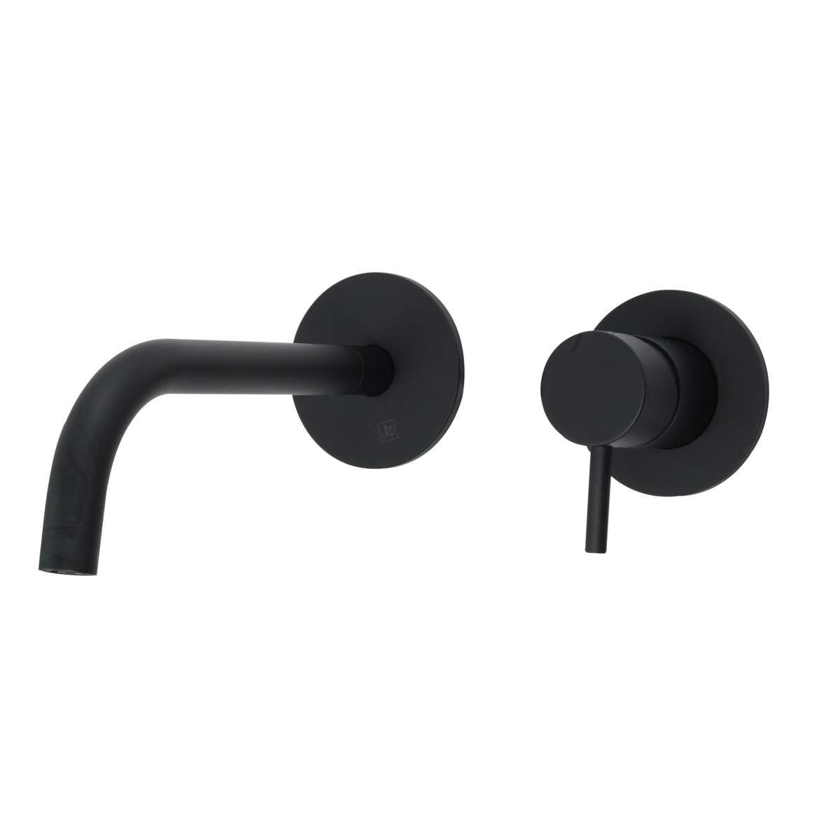 JTP Vos Matt Black Single Lever Wall Mounted Basin Mixer with Slim Spout (28173MB)