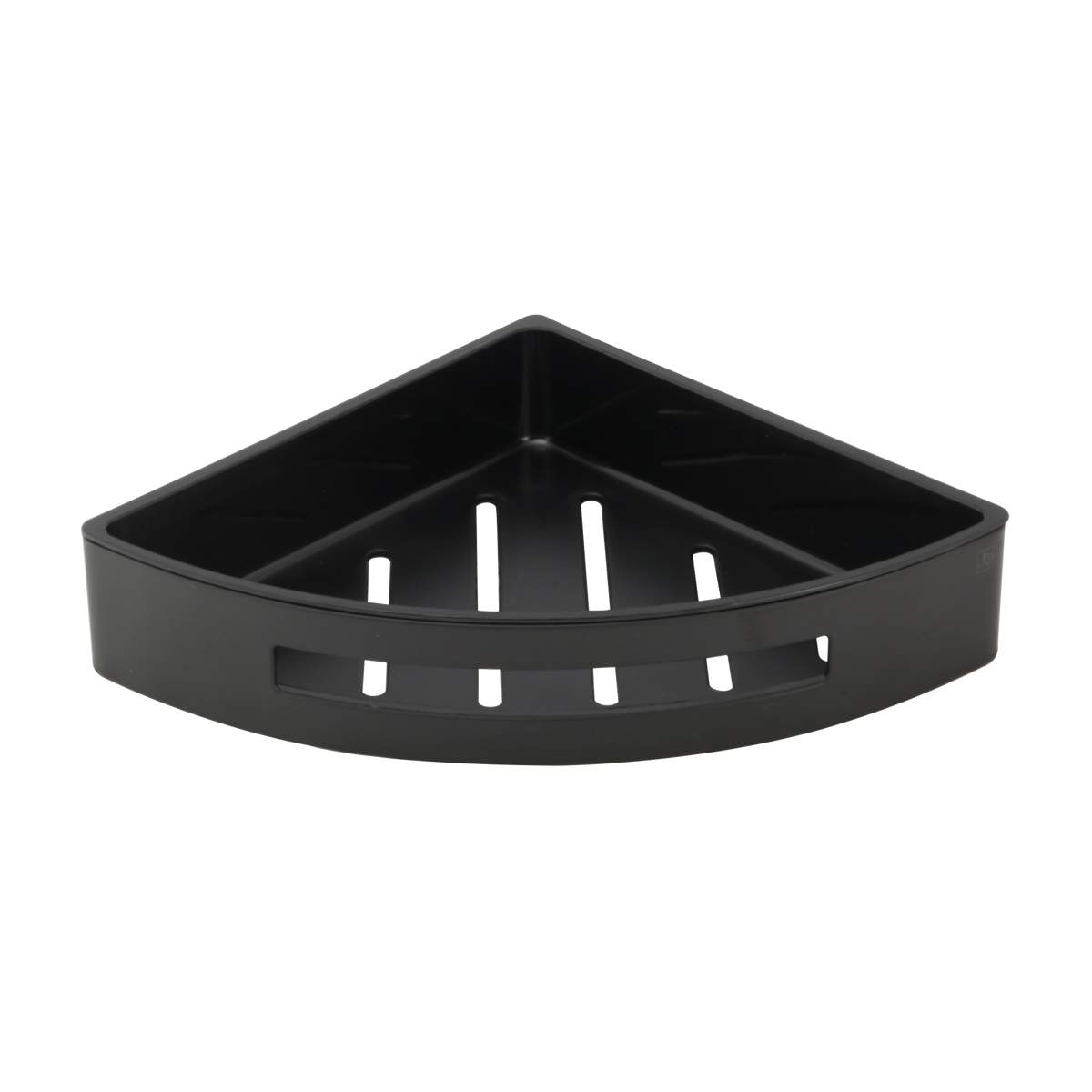 JTP Vos Matt Black Corner Basket with Shelf (282014MB)