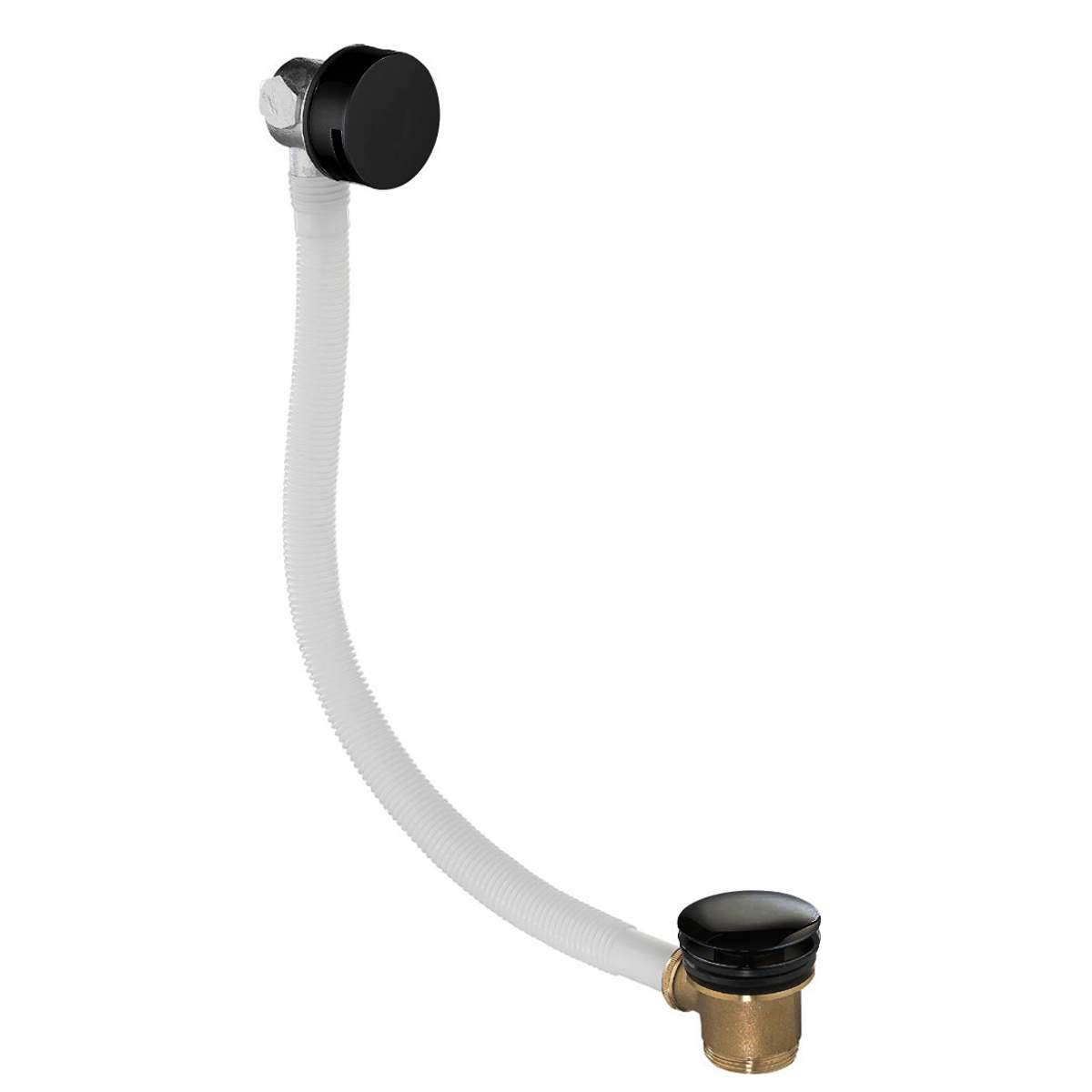 JTP Vos Matt Black Click Clack Bath Filler (28809HACCMB)