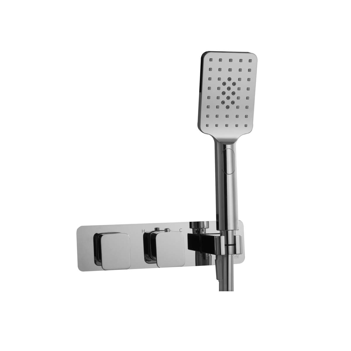 JTP Hix Chrome Thermostatic Concealed 2 Outlet Shower Valve (325868)