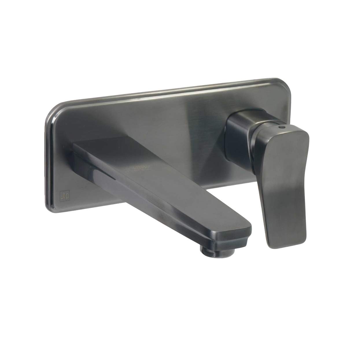JTP Hix Brushed Black Single Lever Wall Mounted Basin Mixer (37231BBL)