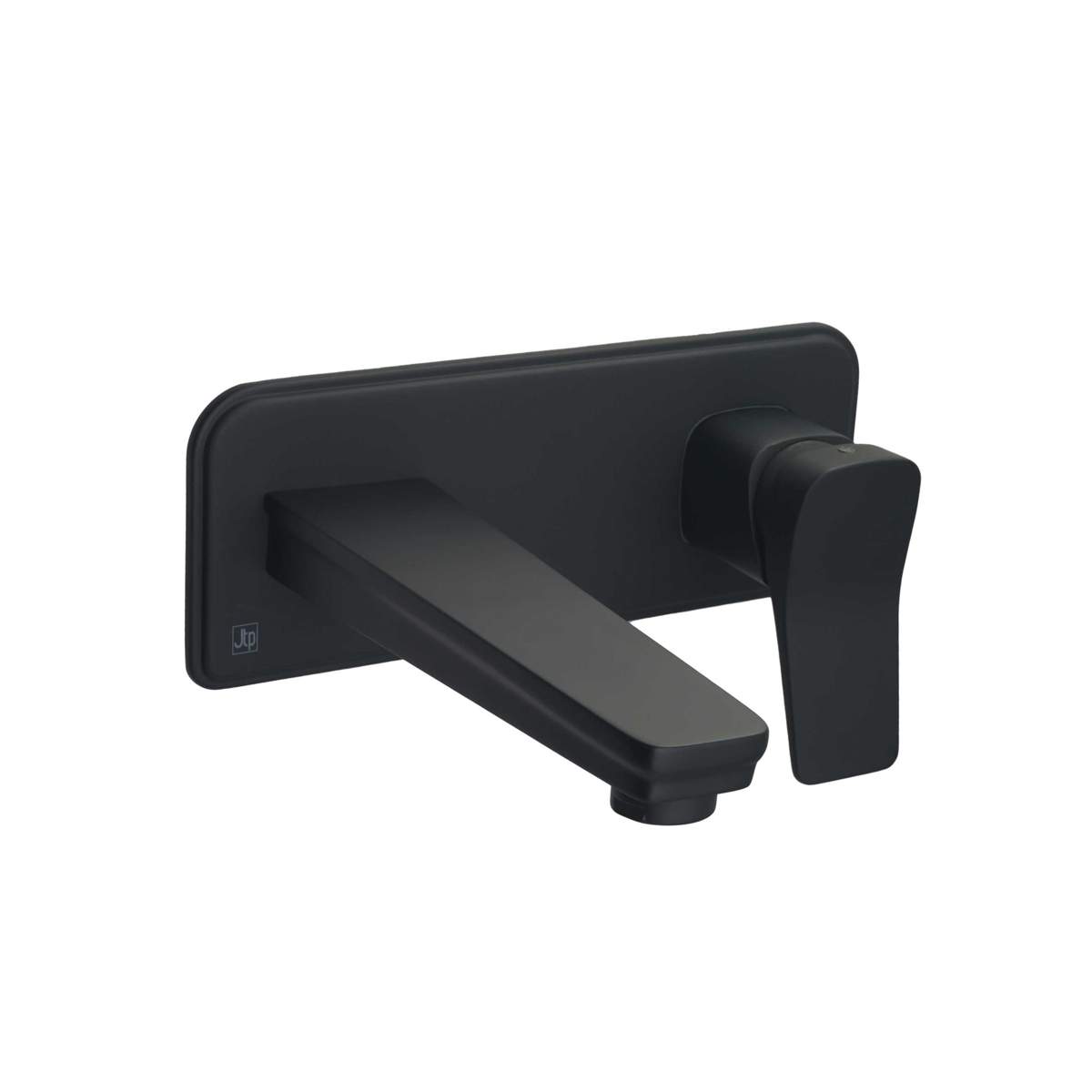 JTP Hix Matt Black Single Lever Wall Mounted Basin Mixer (38231MB)