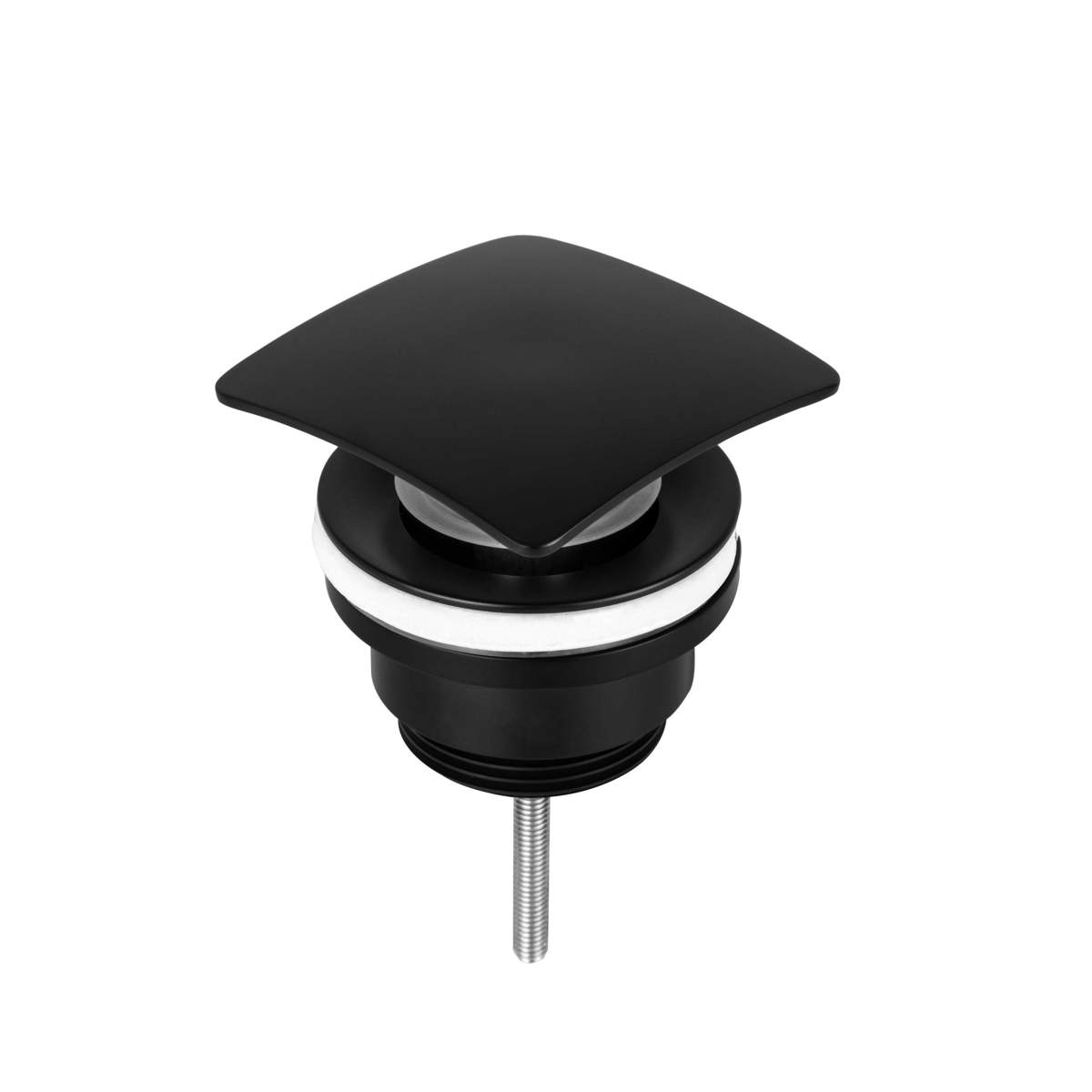 JTP Hix Matt Black Universal Slotted and Unslotted Basin Waste (38709SUNMB)