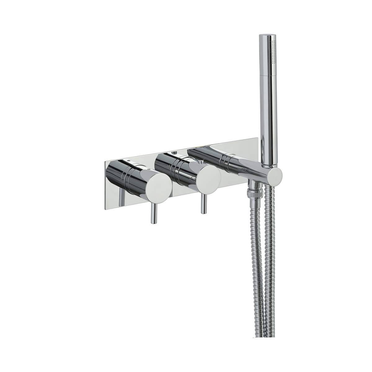 JTP Florence Thermostatic Concealed 2 Outlet Shower Valve with Attached Handset (5868)