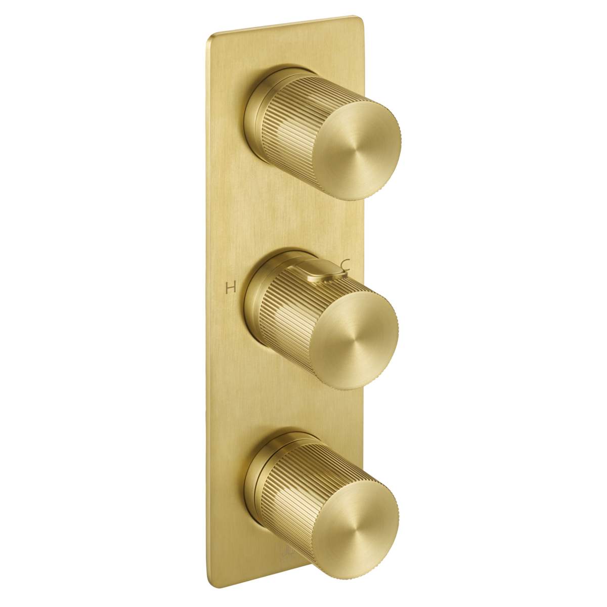 JTP Evo Brushed Brass Thermostatic Concealed 3 Outlet Shower Valve (63691BBR)