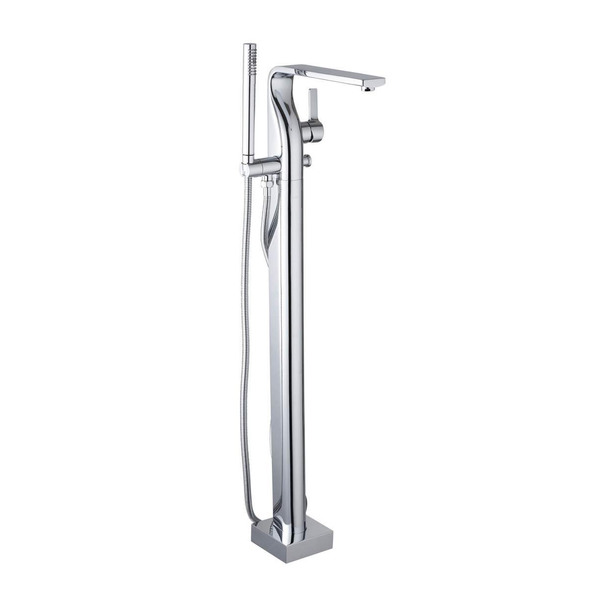 JTP Curve Single Lever Floor Standing Bath Shower Mixer with Kit (72534)