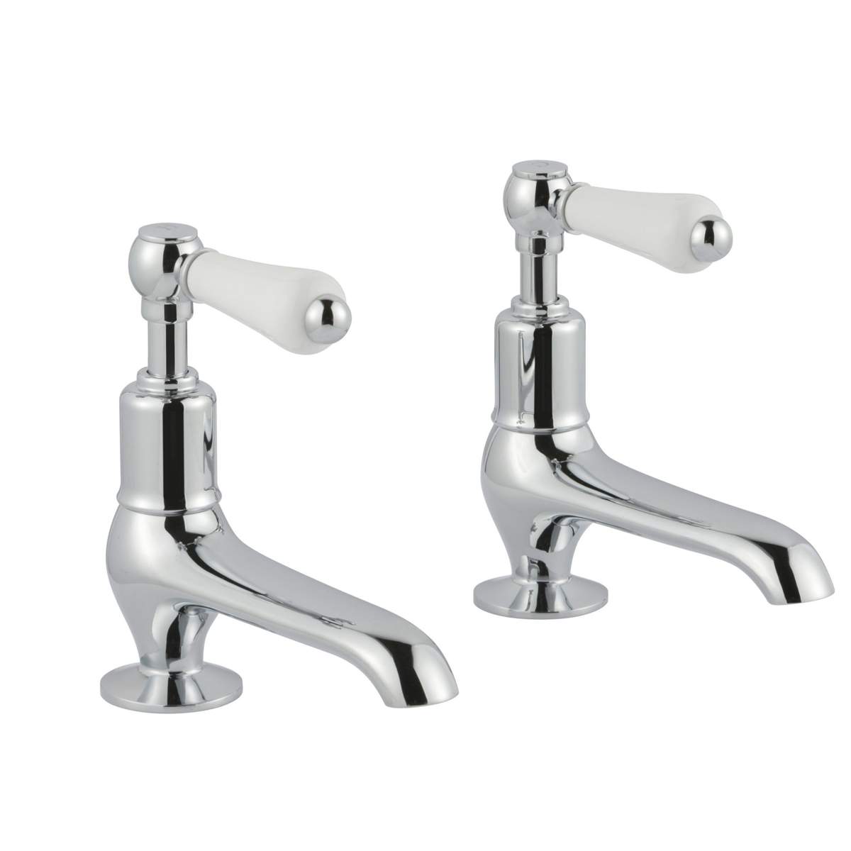 JTP Grosvenor Lever Chrome Long Nose Basin Taps (85011)