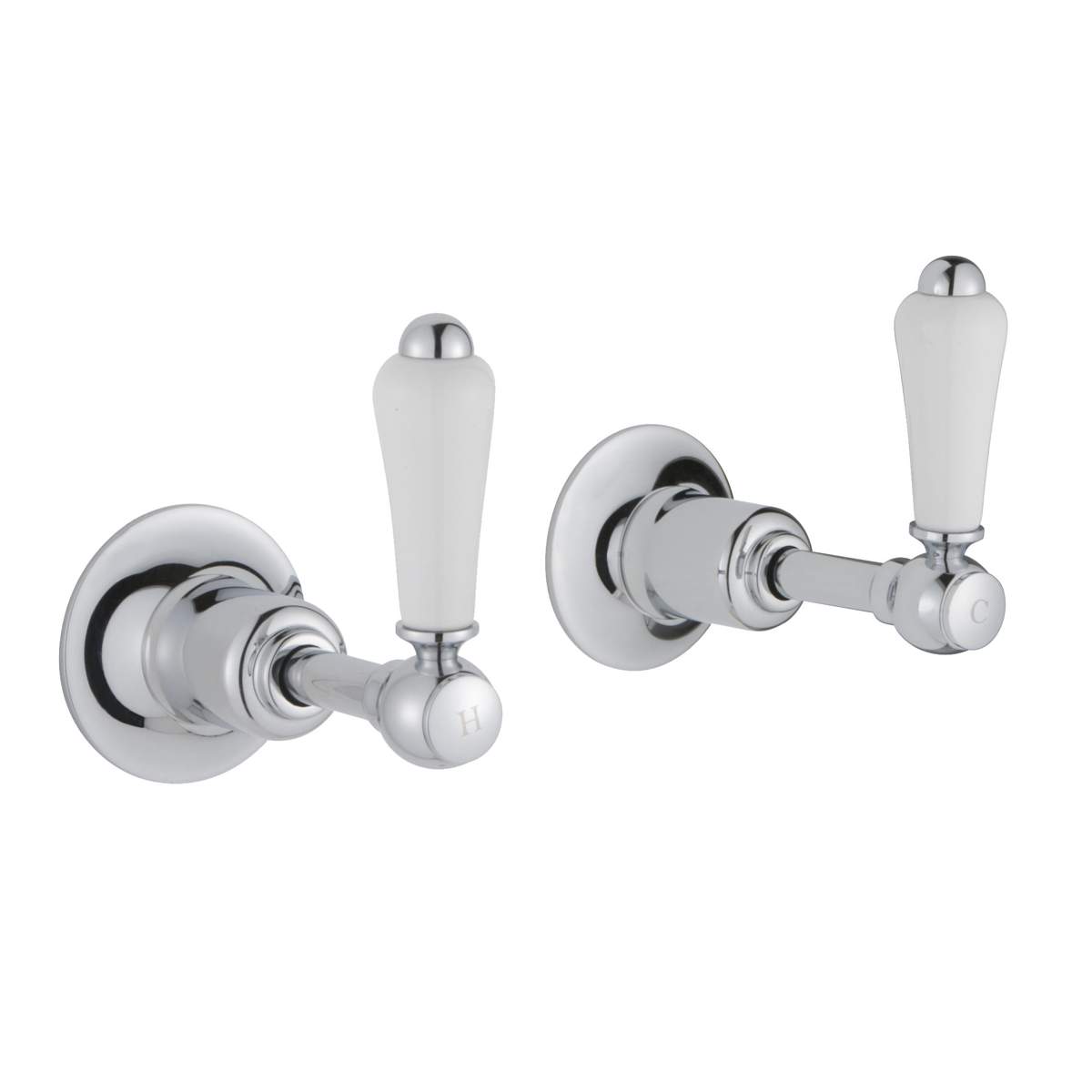 JTP Grosvenor Lever Chrome Wall Valves 1/2 (85089)