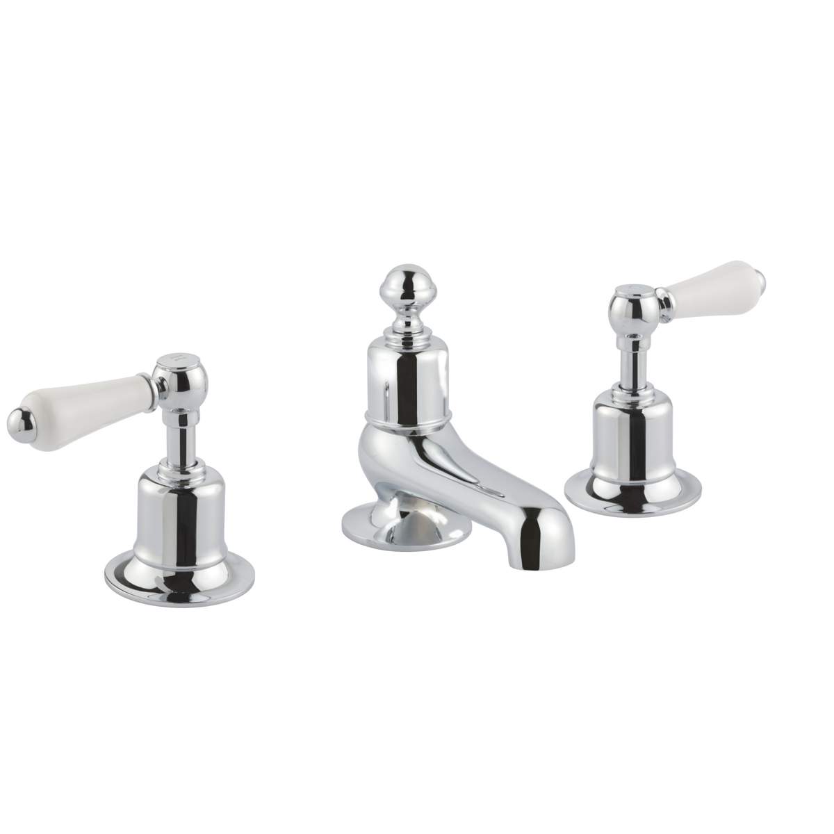 JTP Grosvenor Lever Chrome 3 Hole Deck Mounted Bath Filler (85095)