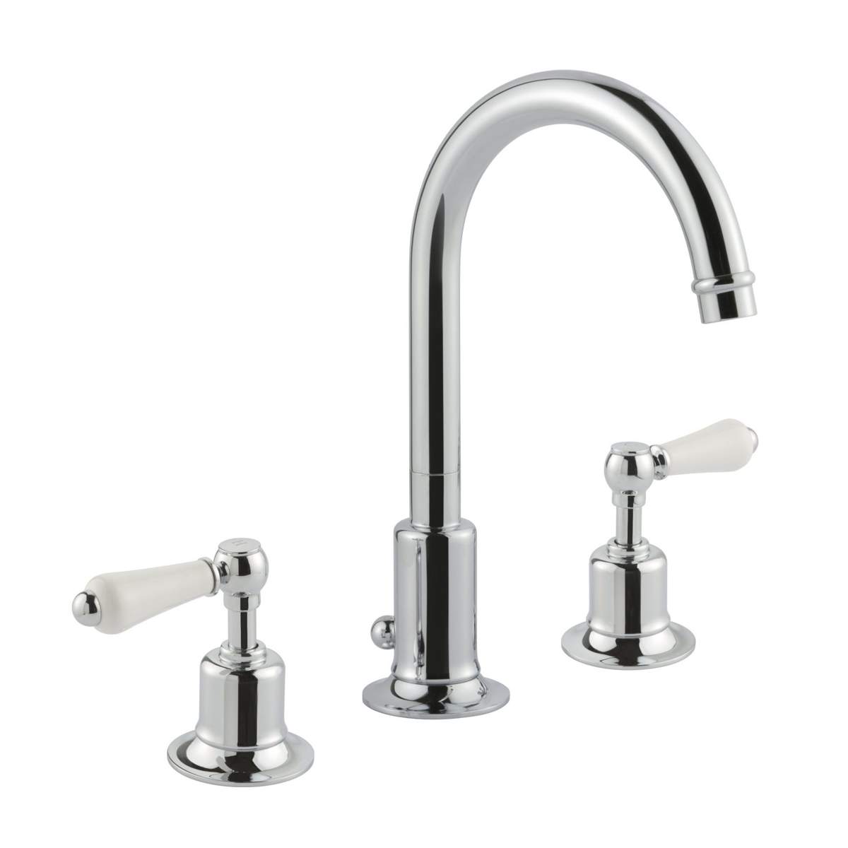 JTP Grosvenor Lever Chrome 3 Hole Basin Mixer (85191)