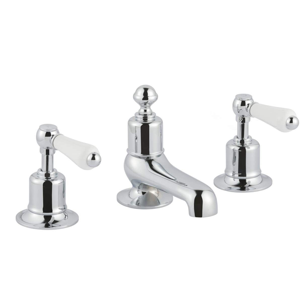JTP Grosvenor Lever Chrome 3 Hole Basin Mixer (85193)