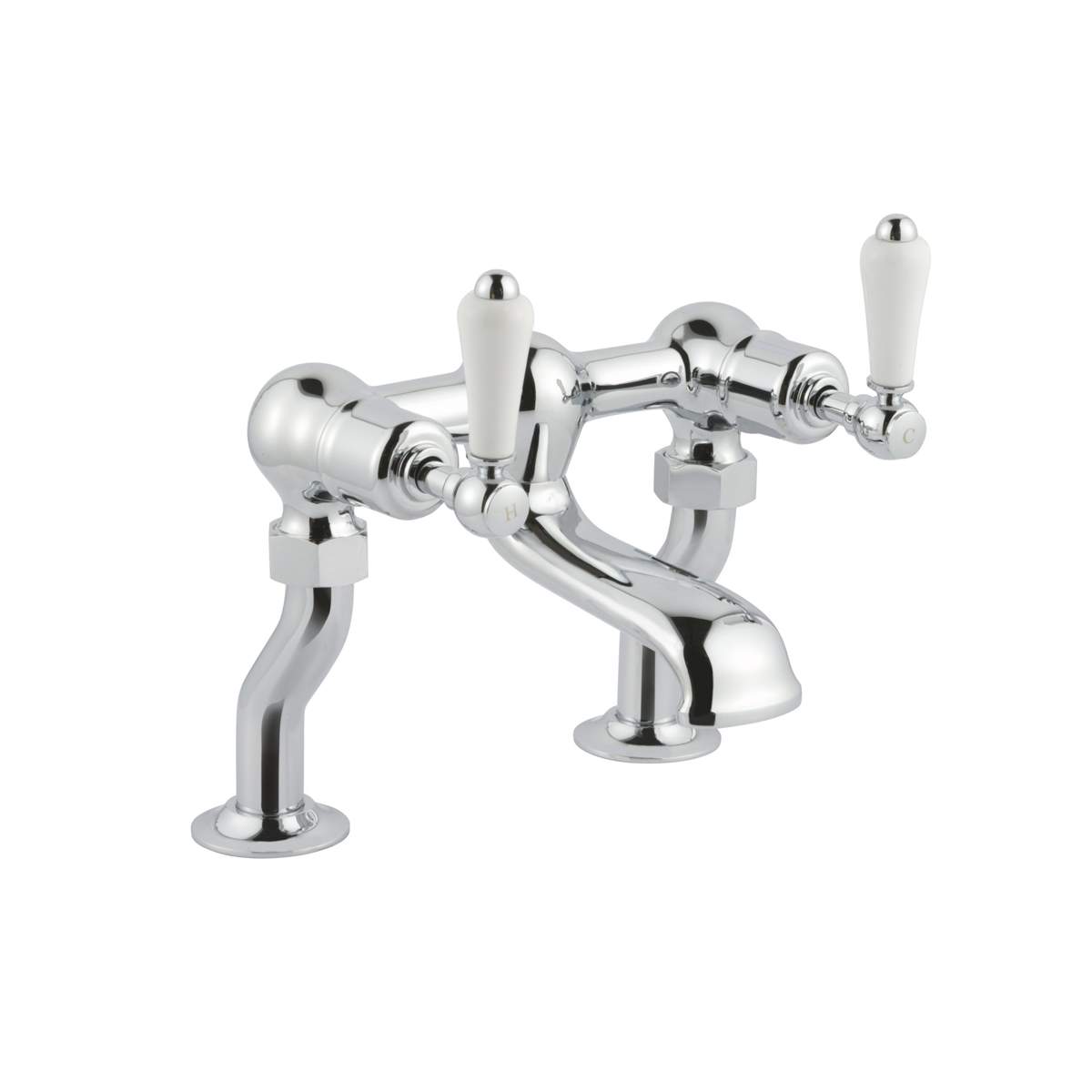 JTP Grosvenor Lever Chrome Deck Mounted Bath Filler (85223)