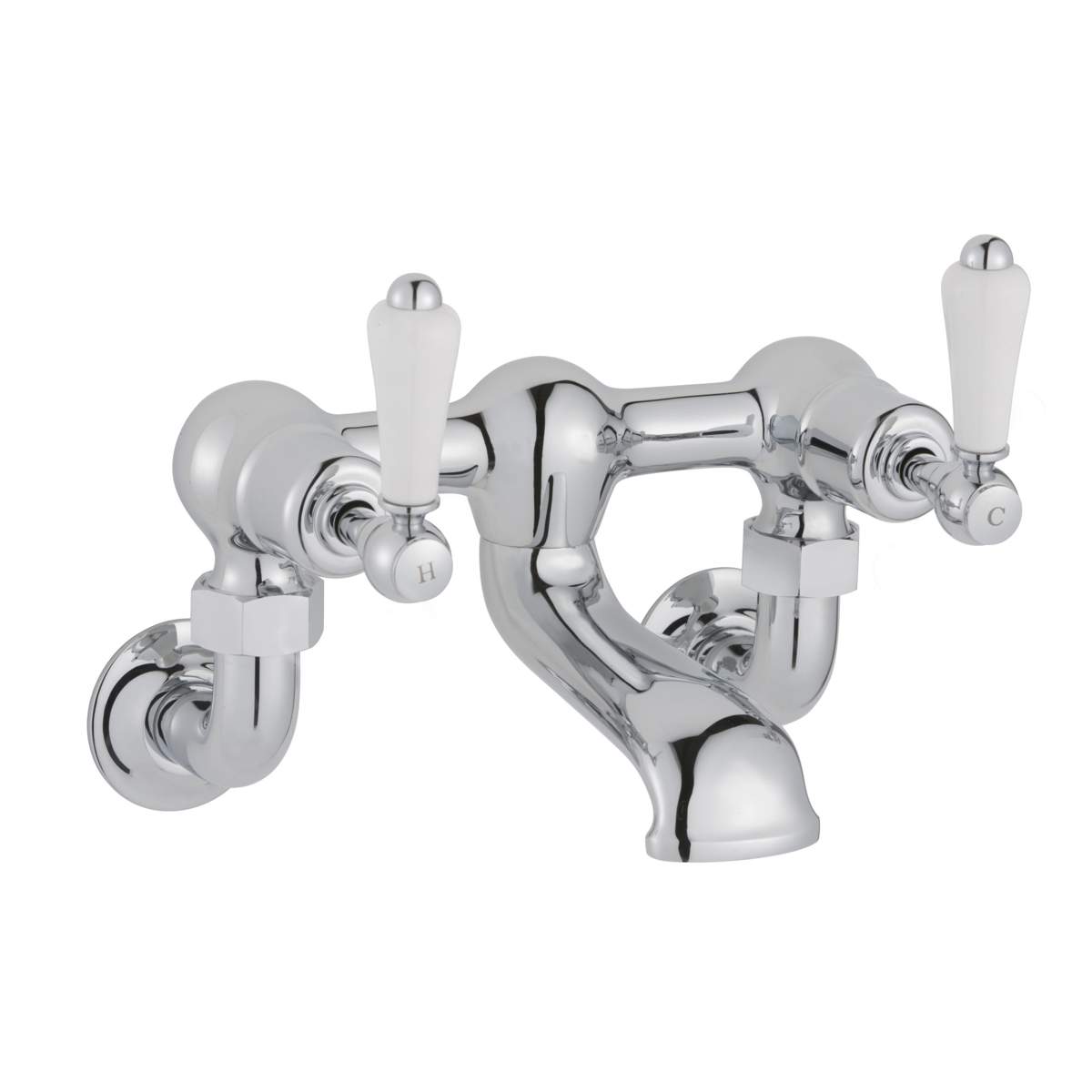 JTP Grosvenor Lever Chrome Wall Mounted Bath Filler (85223WM)