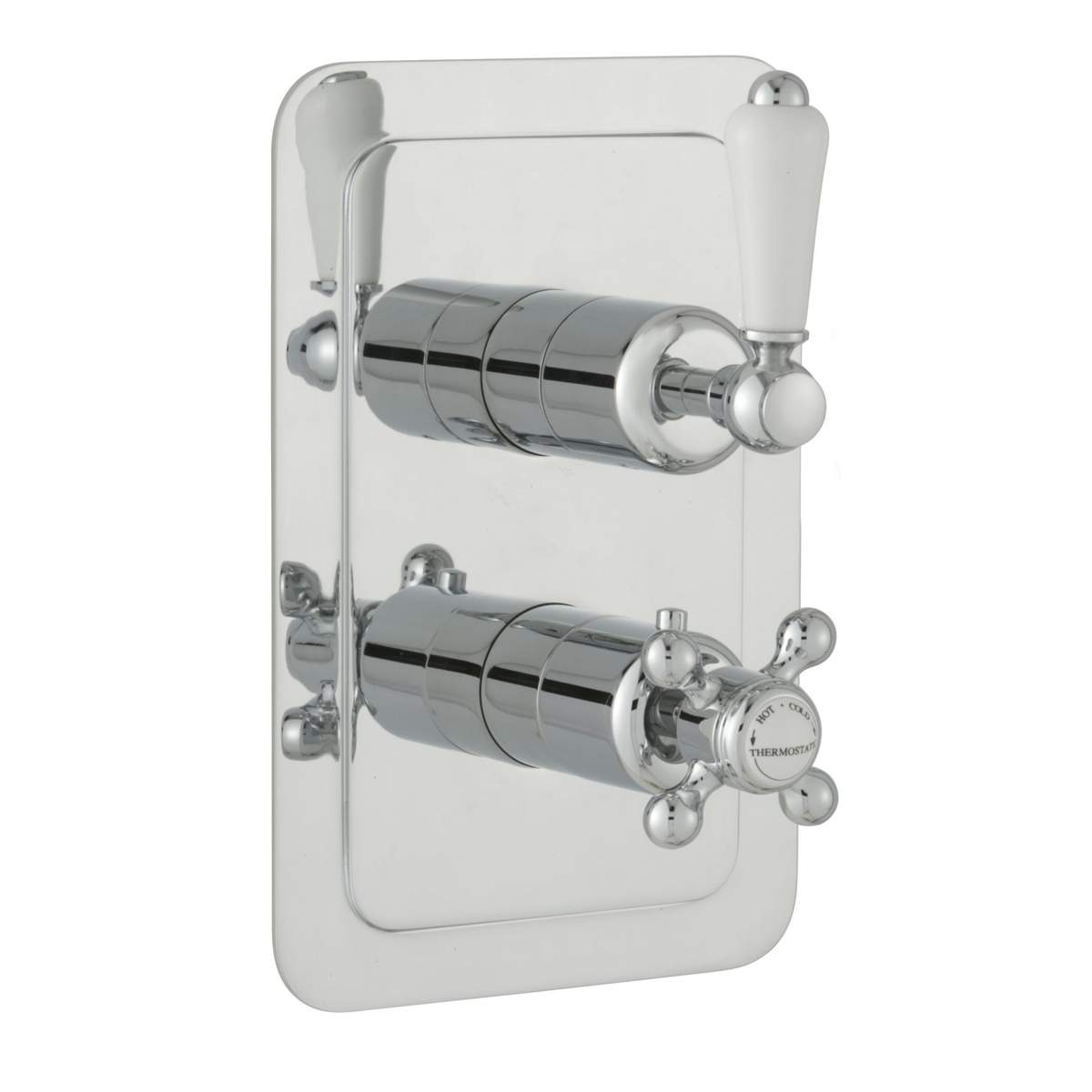 JTP Grosvenor Lever Chrome Thermostatic 1 Outlet Shower Valve (85651)