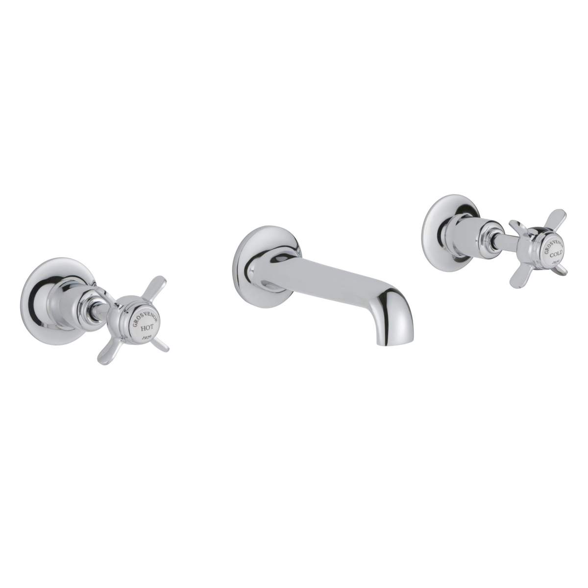 JTP Grosvenor Pinch Chrome 3 Hole Basin Mixer (98089A)