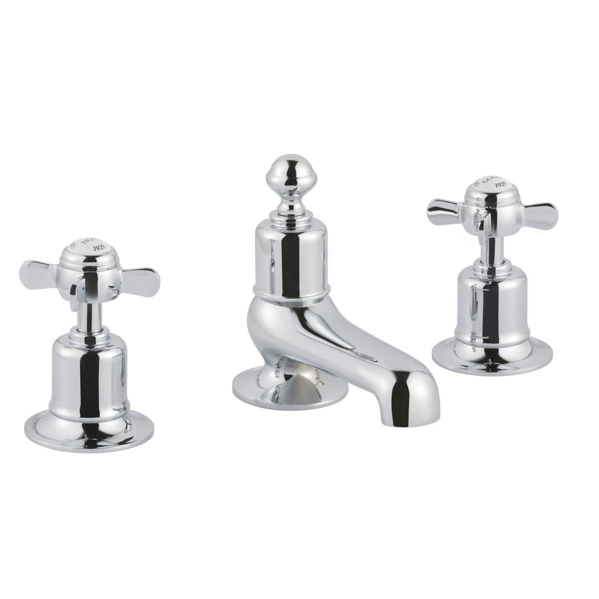 JTP Grosvenor Pinch Chrome 3 Hole Bath Filler (98095)
