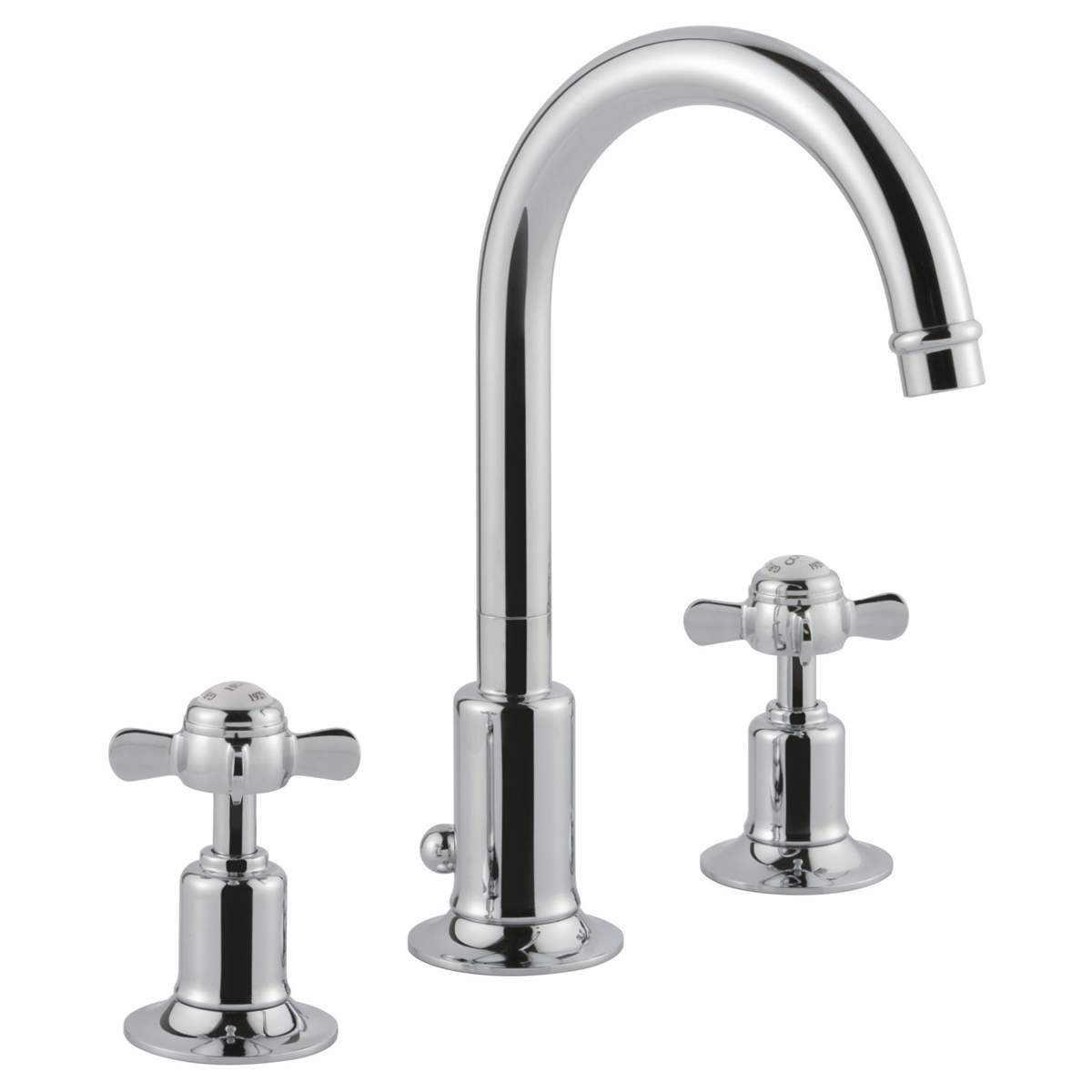 JTP Grosvenor Pinch Chrome 3 Hole Basin Mixer (98191)