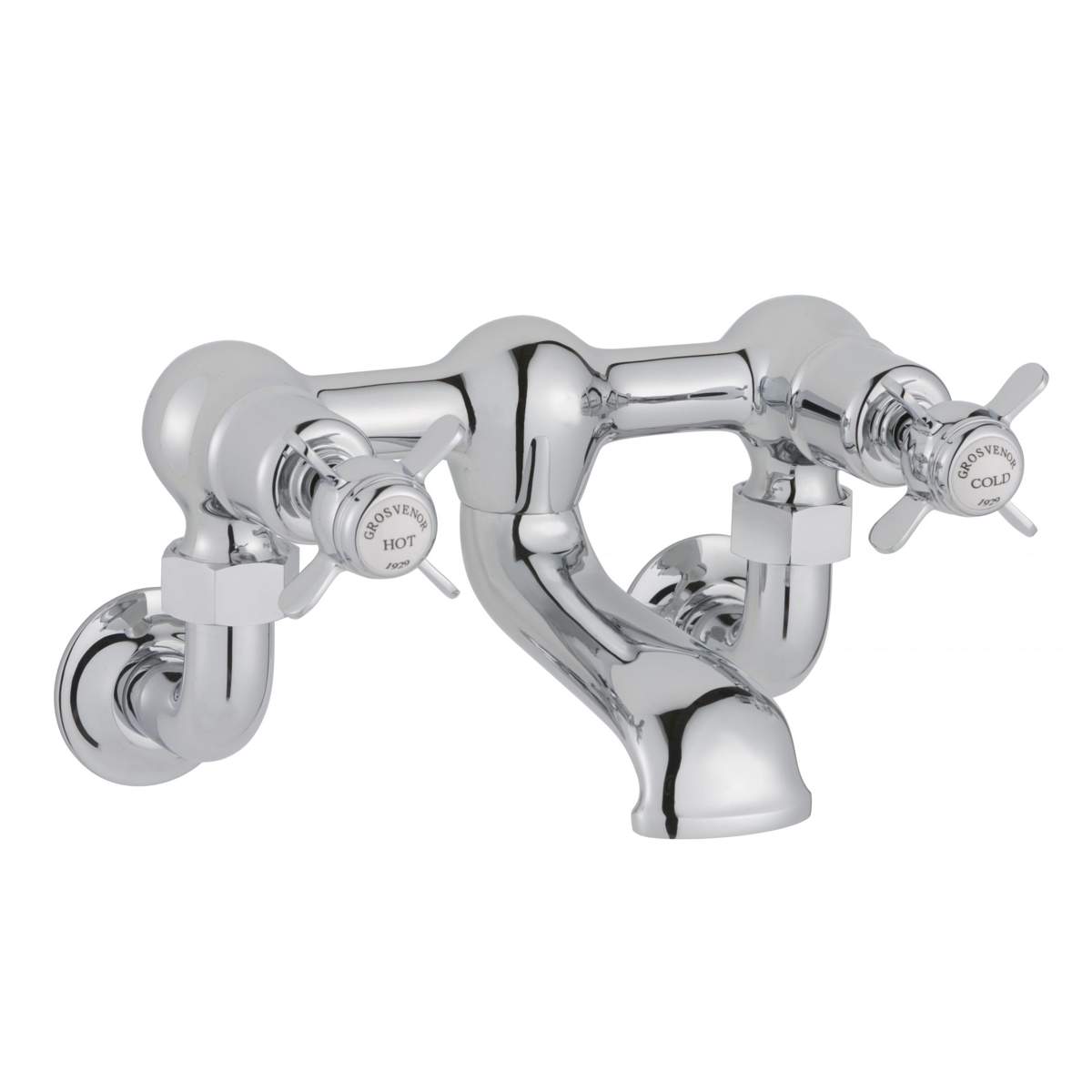 JTP Grosvenor Pinch Chrome Wall Mounted Bath Filler (98223WM)