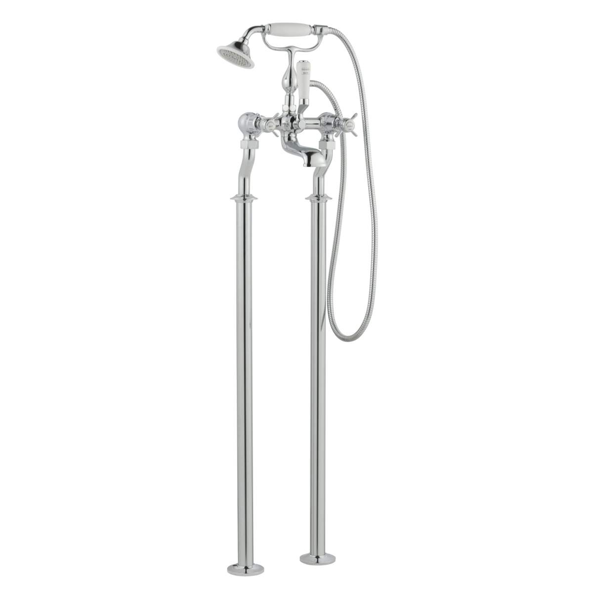 JTP Grosvenor Pinch Chrome Floor Standing Bath Shower Mixer (98275FS)